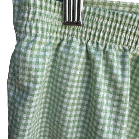 Alfred Dunner Vintage Womens Green Gingham Check Capri Pedal Pusher Pants 16 - Picture 3 of 8
